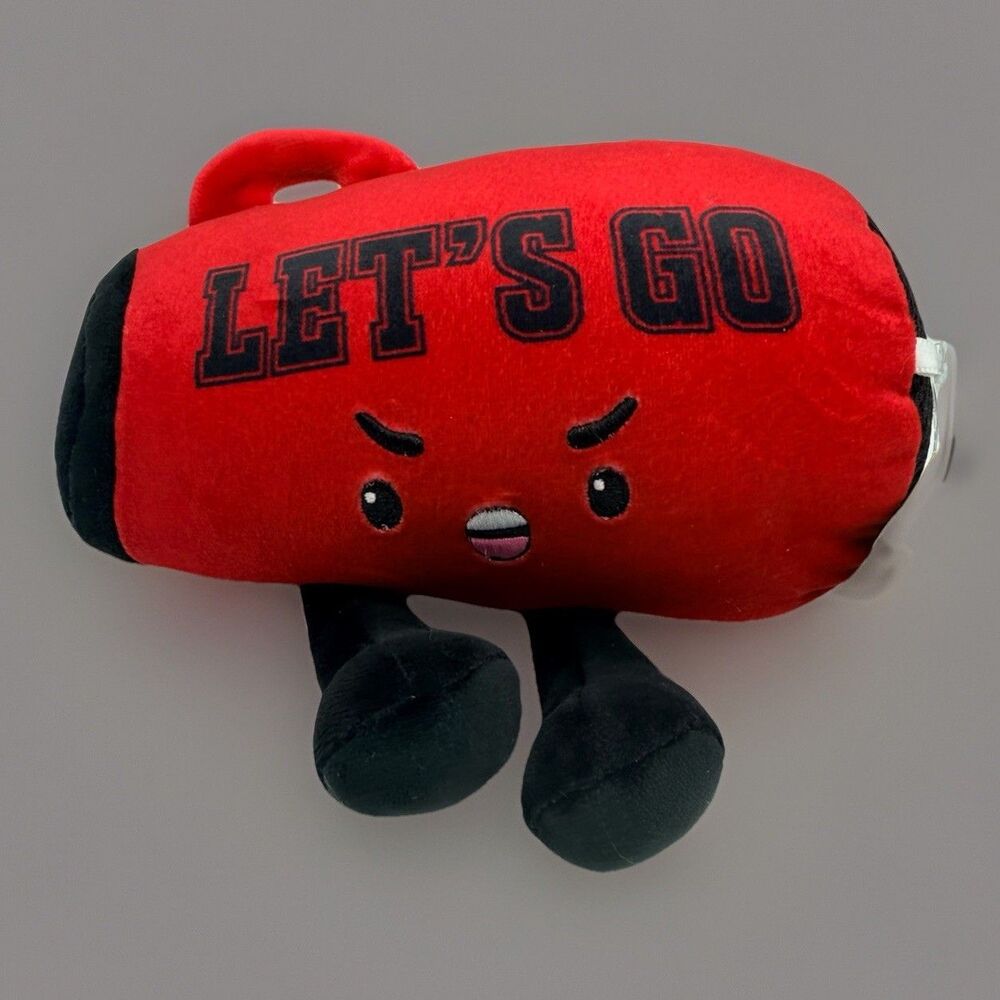 Giggle Scape Plush Cheerleader Megaphone Lets Go Stuffed Sport Game Bullhorn 7”